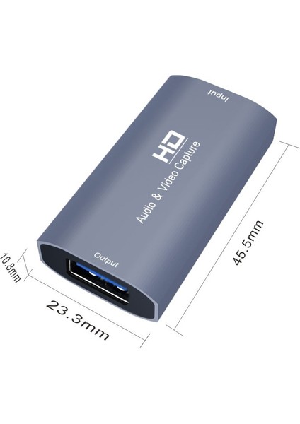 C Z52 USB Kadın - 4K HDMI Kadın Bilgisayar Sesli Video Yakalama Kartı Canlı Akış Yayınları (Yurt Dışından)