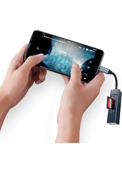 C Type-C 5-In-1 Hub Splitter Usb3.0 Tf Bellek Kartı Okuyucu Adaptörü Telefon Dizüstü Bilgisayarı-Beyaz (Yurt Dışından) fiyatları