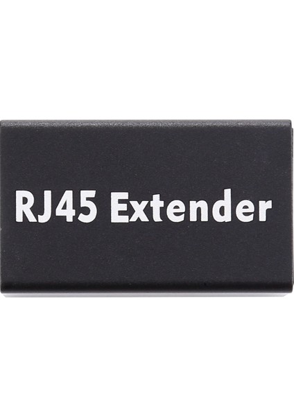 C RJ45 Dişi ve Dişi Konektör Satır Içi Lan Fiş Ethernet Kablosu Genişletici Adaptörü Siyah (Yurt Dışından)