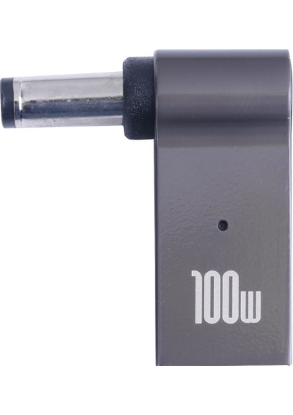 C 100W Type-C Dişi-Dc 5.5x2.1mm Erkek Sağ Açılı Dizüstü Bilgisayar Hızlı Şarj Dönüştürücü Adaptörü (Yurt Dışından)