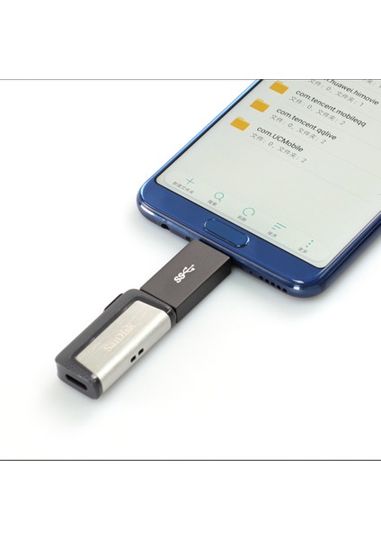 C Taşınabilir Usb-C Erkek-Usb-A Dişi Otg Konektör Adaptörü-Gri (Yurt Dışından)