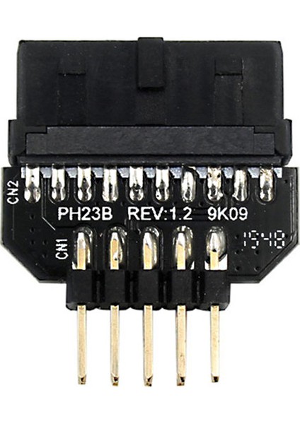 C PH23B Anakart Usb2.0 9pin Erkek-Usb3.0 19PIN Dişi Ön Panel Eklentisi Bağlayıcı Adaptör Dönüştürücü (Yurt Dışından)