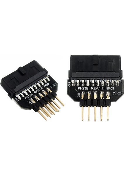 C PH23B Anakart Usb2.0 9pin Erkek-Usb3.0 19PIN Dişi Ön Panel Eklentisi Bağlayıcı Adaptör Dönüştürücü (Yurt Dışından)