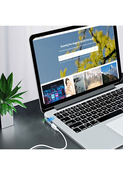 C Magsafe 2 Dönüştürücü Için Type-C Dişi Pd Macbook Için Hızlı Şarj Metal Adaptörü (Yurt Dışından)