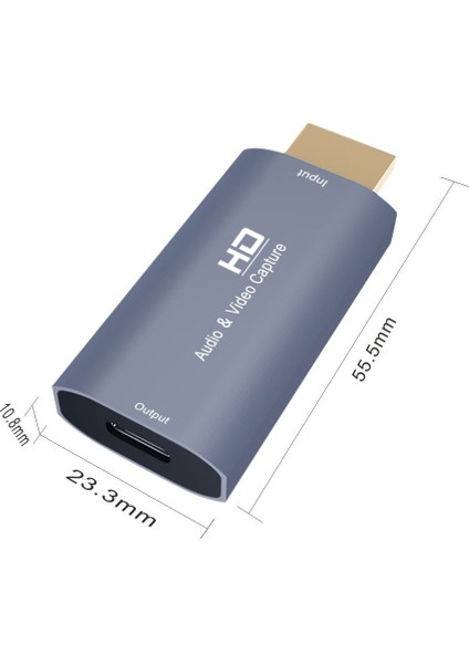 C Z50 Type-C Kadın-4k HDMI Erkek Canlı Akışı Yayın Sesli Video Yakalama Kartı (Yurt Dışından)