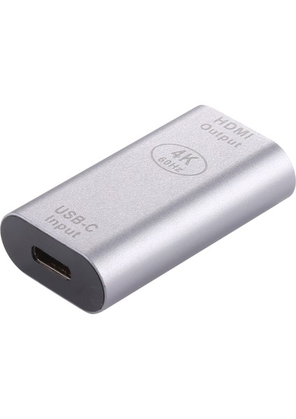 C 4K 60Hz USB 3.1 MacBook Chromebook Pixel Için HDMI Kadın Adaptör Dönüştürücü Tip C Tipi (Yurt Dışından)