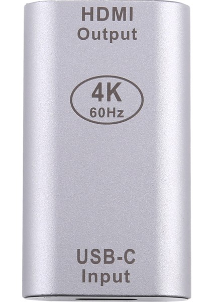 C 4K 60Hz USB 3.1 MacBook Chromebook Pixel Için HDMI Kadın Adaptör Dönüştürücü Tip C Tipi (Yurt Dışından)