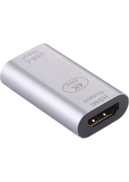 C 4K 60Hz USB 3.1 MacBook Chromebook Pixel Için HDMI Kadın Adaptör Dönüştürücü Tip C Tipi (Yurt Dışından)