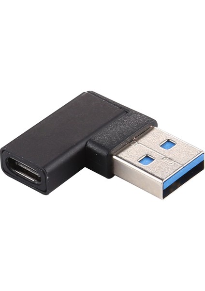 C 90 Derece Diken Tip C Dişi - USB - 3.0 Erkek 10GBPS Dizüstü Bilgisayar Masaüstü Pc Için Veri Adaptörü (Yurt Dışından)