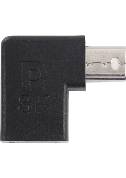 C Dp1.4 8k Mini Displayport Kadın - Mini Displayport Erkek Video Dönüştürücü Dirsek Adaptörü (Yurt Dışından)