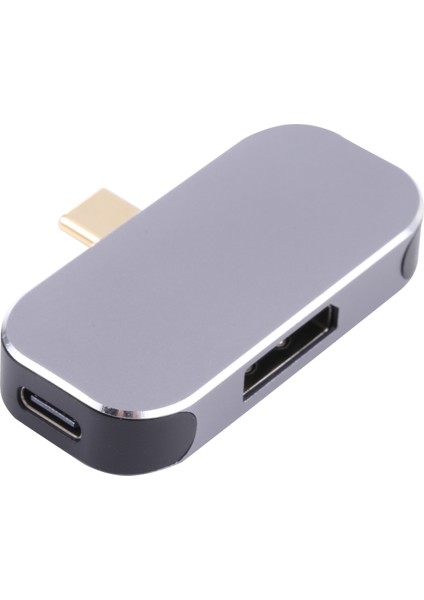 C 3 Tip-C Erkek-Type-C+Usb+Dp Dişi Dönüştürücü Adaptörü (Yurt Dışından)