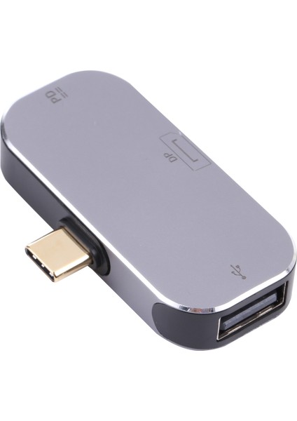 C 3 Tip-C Erkek-Type-C+Usb+Dp Dişi Dönüştürücü Adaptörü (Yurt Dışından)