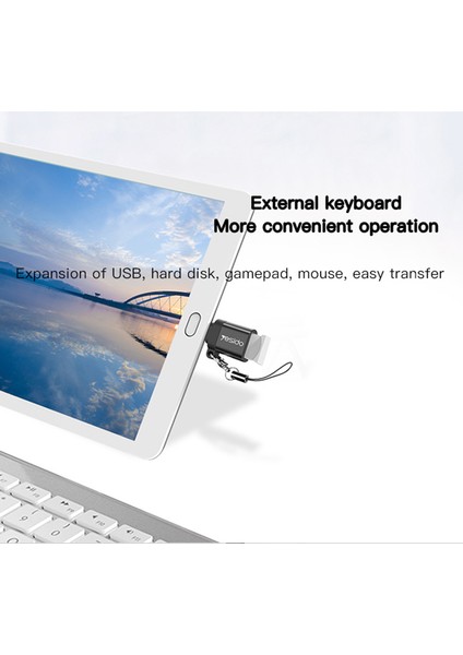 C Android Telefon Tableti Için Anahtarlık ile Yesido GS07 Taşınabilir Mikro USB - USB Otg Adaptörüne (Yurt Dışından)