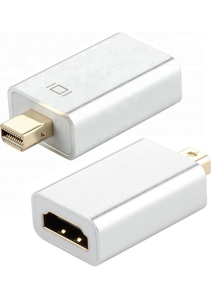 C Mini Dp Erkek-Hdmı Kadın Adaptör Altın Kaplama Konektör Dönüştürücü 1080P Yüksek Hızlı Veri Senkronizasyon Aktarımı (Yurt Dışından)