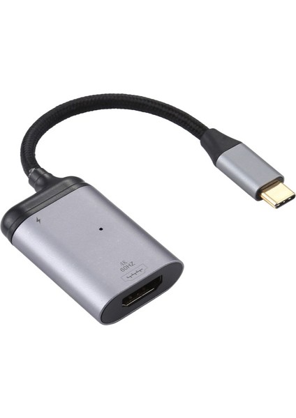 C 4K 60Hz Tip-C-Pd Veri Aktarım Adaptör Kablosu Erkek Macbook Için Kadın Dönüştürücüsü Samsung Huawei (Yurt Dışından)