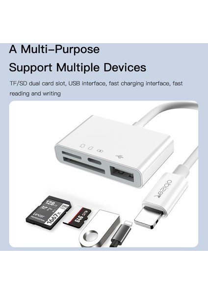 C Yesido GS12 4 USB Kamera Adaptörü Sd/tf Kart Okuyucu Kiti Iphone Ipad Otg Kablosu (Yurt Dışından) modelleri