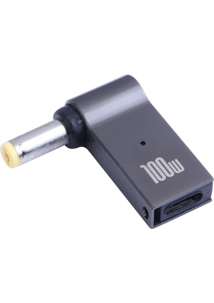 C 100W Type-C Dişi Ila Dc 5.5x1.7mm Erkek Sağ Açılı Hızlı Şarj Dönüştürücü Fiş Dizüstü Bilgisayar Adaptörü Acer Için (Yurt Dışından)