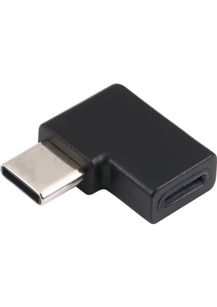 C 90 Dik Açılı Tip-C Erkek-8 Pin Dişi Adaptör Şarj Konektörü Dönüştürücü Samsung iPhone (Yurt Dışından)
