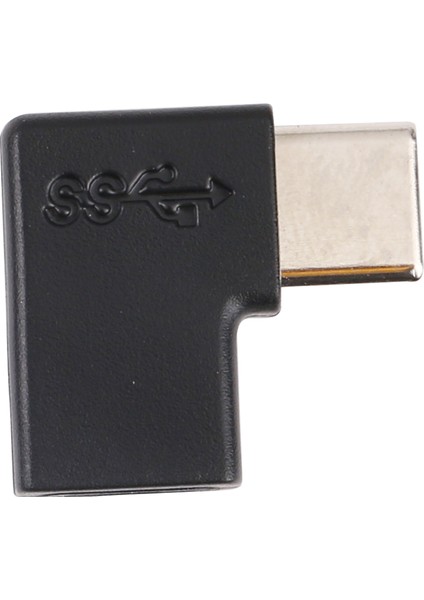 C 90 Dik Açılı Tip-C Erkek-8 Pin Dişi Adaptör Şarj Konektörü Dönüştürücü Samsung iPhone (Yurt Dışından)
