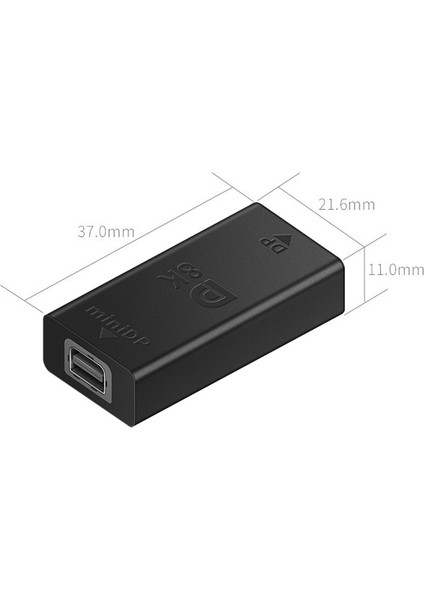 C Dp Dişi Ila Mini Dp Dişi Düz Adaptör Ekran Port 1.4 8k 60hz Video Dönüştürücü (Yurt Dışından)