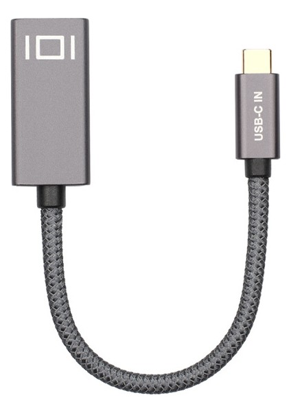 C Örgülü USB C'den Mini Displayport Adaptör Kablosu 4K 60Hz Usb-C Erkek-Mini Dp Dişi Dönüştürücü Veri Aktarım Kablosu (Yurt Dışından)