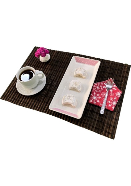 Bambu Hasır Amerikan Servis Tabak Altlığı 2 Adet Model:2011