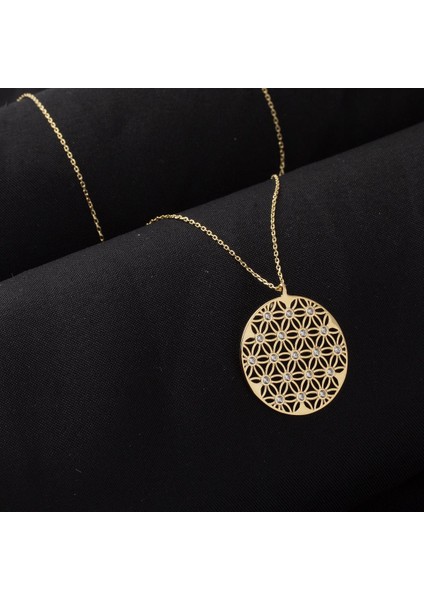 Yaşam Çiçeği 14 Ayar Altın Kolye modelleri