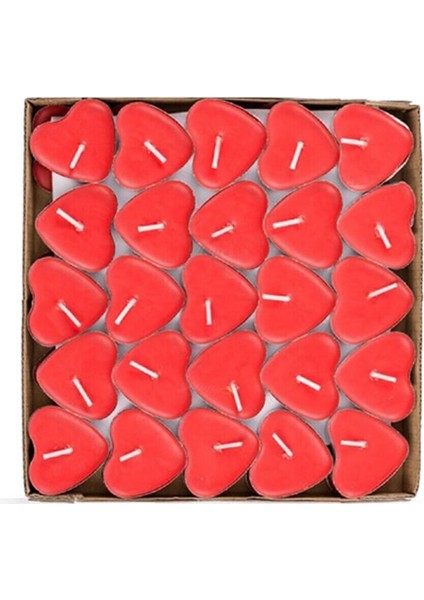 50 Adet Kalpli Tealight Mum - Tek Kullanımlık Kokusuz.