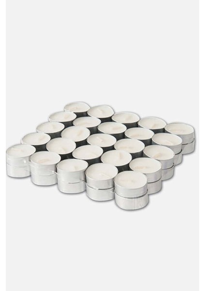 Beyaz Tealight Mum 50' Li