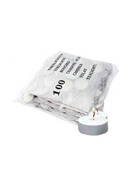 Tealight Mum Beyaz 7 gr (100 Adet)