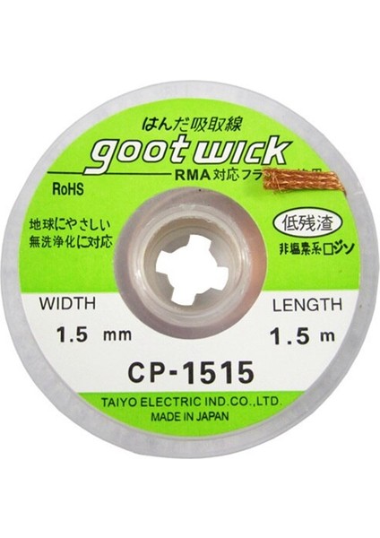 Goot Wick CP-1515 Lehim Sökme Teli