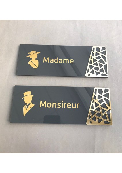 Antrasit Gold Pattern Seri Wc Yönlendirme Seti modelleri