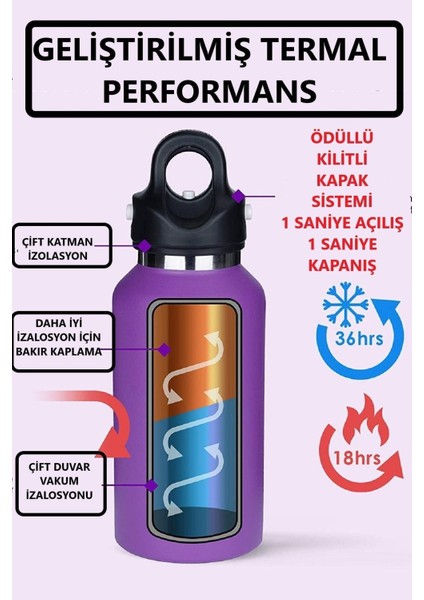 Çelik Termos 355ML (12OZ) Mor