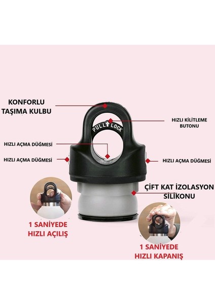 Çelik Termos 355ML (12OZ) Mor