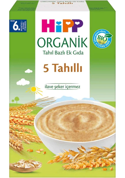 Hipp Organik 5 Tahıllı Tahıl Bazlı Ek Gıda 200GR