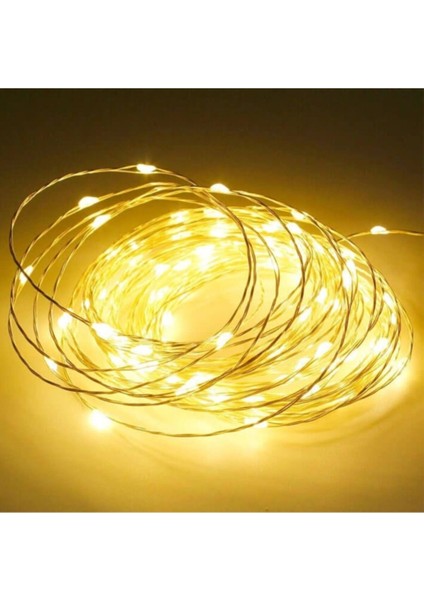10 Metre Peri LED Ince Tel Pilli Dekoratif LED Işık