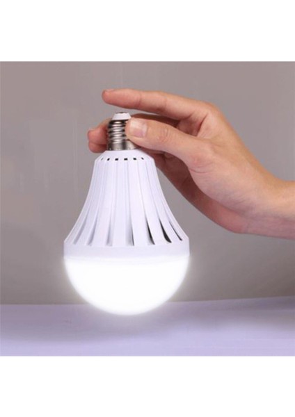 4 Adet 9 Watt Şarjlı Acil Aydınlatma ve Kamp LED Ampul