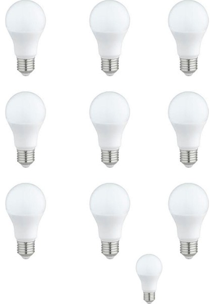 LED Ampul 12 Watt Beyaz Işık Aydınlatma Lambası 10 Ad