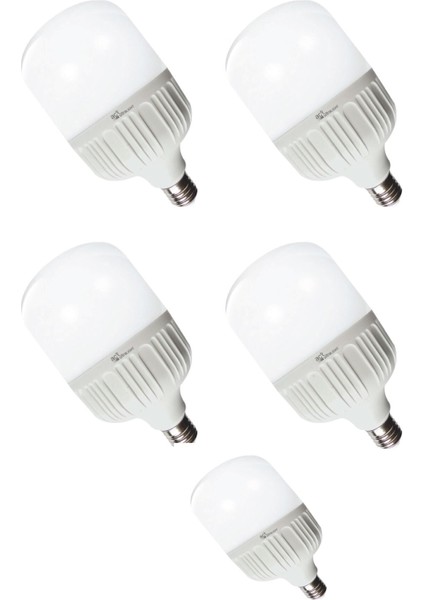 LED Torch Ampul 30 Watt Beyaz Işık Aydınlatma Lambası 5 Ad