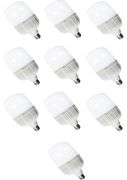 LED Torch Ampul 30 Watt Beyaz Işık Aydınlatma Lambası 10 Ad