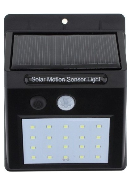 Solar Hamaha LED Güneş Enerjili Solar Lamba 20 Li Sensörlü Duvar Tipi Su Geçirmez Sokak Bahçe Lambas