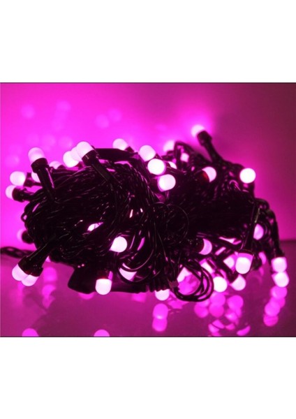 Yılbaşı LED Işık Fuşya Renk