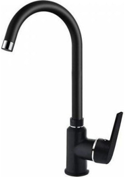 Mat Siyah Kuğu Mix Mutfak - Banyo Eviye Bataryası