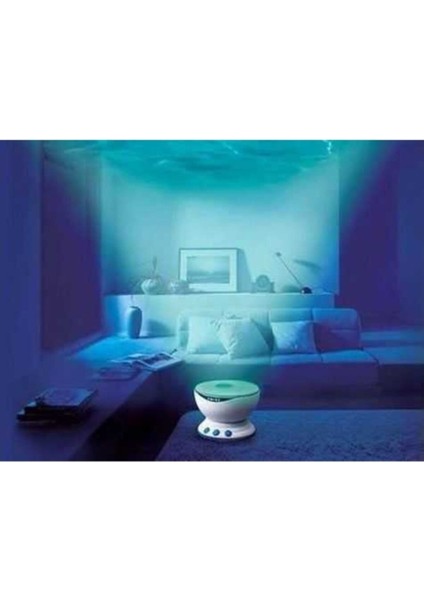 Dalga Görünümlü Projektör Okyanus Gece Lambası