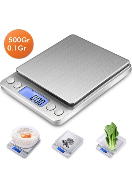 Dijital Hassas Tartı-Mutfak Terazisi 500GR/0.1GR