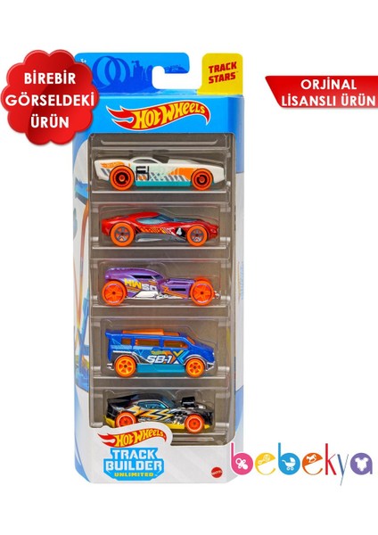 Hot Wheels Beşli Araba Seti 2020 Track Buılder GTN36