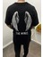 Erkek The Wings Sırt Baskılo Oversize Tshirt 1