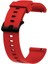 Gear S2 Krd-46 Suya Dayanıklı Tırtıklı Desen Silikon Kordon Kırmızı 1