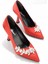 Kırmızı Saten Kadın Klasik Topuklu Ayakkabı K015961346 1