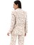 Zebra Desen Oversize Keten Ceket - Bej 5